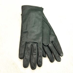 Gii Black Leather Isolant Mirafil Gloves